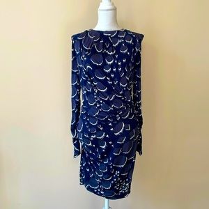 Peter Pilotto Navy Silk Dress
